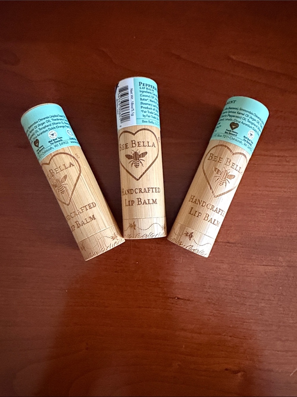 Bee Bella lip balm (3) Peppermint NWT